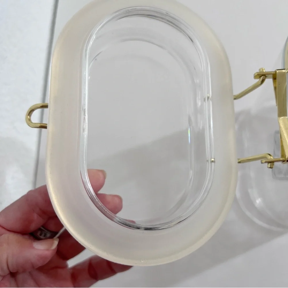 Acrylic Airtight Clear Food Grade Storage Canister with Clamp Lid